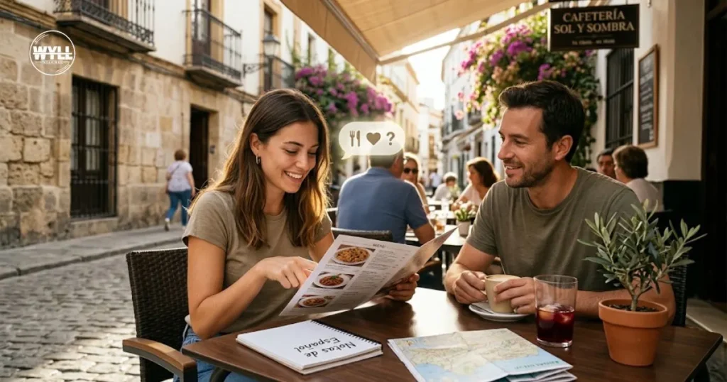 : Spanish language scene illustrating the meaning of “gusta” in everyday conversation