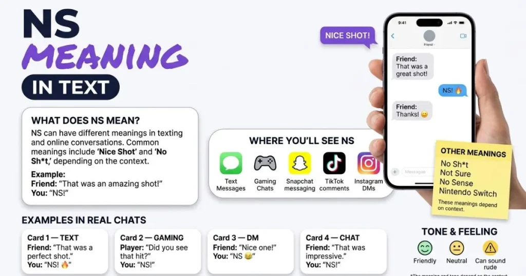 infographic image of ns meaning in text